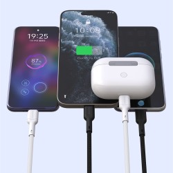 Câble 1m USB-C - USB-C 65W Dudao L9C Noir