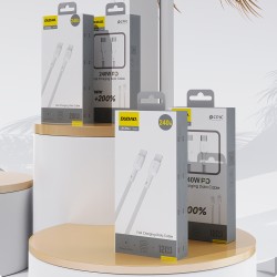 Câble 2m USB-C - USB-C 240W Dudao L9CMax Blanc
