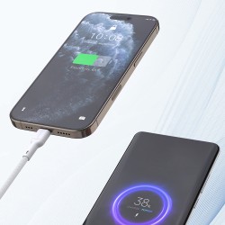 Câble 2m USB-C - USB-C 240W Dudao L9CMax Blanc