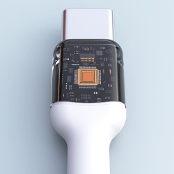 Câble 2m USB-C - USB-C 240W Dudao L9CMax Blanc