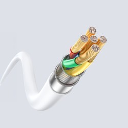 Câble 1m USB-C - USB-C 60W Dudao L25SC Blanc