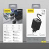 Chargeur Secteur GaN 2x USB-C 1x USB-A 67W Dudao A67 + Câble Rétractable USB-C - Noir