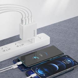 Chargeur Secteur 1x USB-C 3x USB-A PD 20W Dudao A5HEU - Blanc