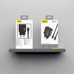 Chargeur Secteur USB-C USB-A PD QC 35W Dudao A27MaxC + Câble USB-C - Noir