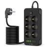 Multiprise 2m 6x Secteur 240V + 3xUSB-A + 3xUSB-C Tech-Protect PC6X6