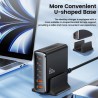 Station de Charge GaN 4xUSB-C 2xUSB-A PD80W QC3.0 Tech-protect DC80W-GAN