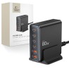 Station de Charge GaN 4xUSB-C 2xUSB-A PD80W QC3.0 Tech-protect DC80W-GAN