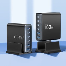 Station de Charge GaN 4xUSB-C 2xUSB-A 160W Tech-Protect DC160W-GAN