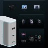Chargeur Secteur GaN 2x USB-C 1x USB-A 100W Cuktech AD1003EU + Câble USB-C - Blanc