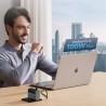 Chargeur Secteur GaN 2x USB-C 1x USB-A 100W Cuktech AD1003EUG + Câble USB-C - Gris