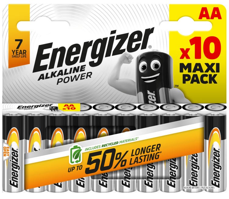 10 Piles AA / LR6 Energizer Alcaline Power
