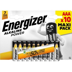 10 Piles AAA / LR03 Energizer Alcaline Power