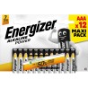 12 Piles AAA / LR03 Energizer Alcaline Power