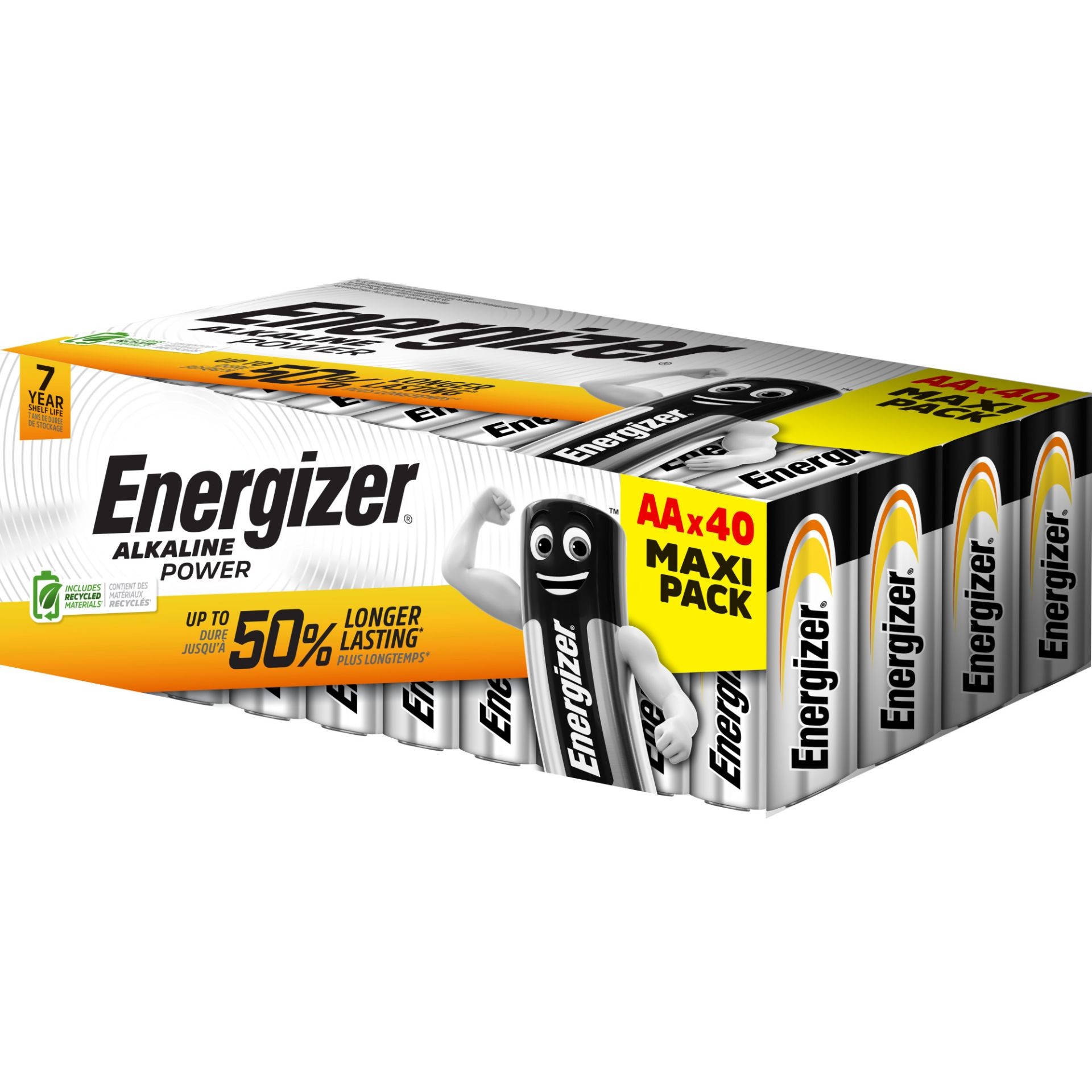 40 Piles AA / LR6 Energizer Alcaline Power Maxi Pack