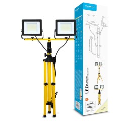 Projecteur de Chantier LED avec Trépied Modee 2x50W 120° 4000K 10000 lumens