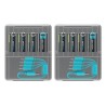 8 Piles Rechargeables USB-C CR123A 900mAh PaleBlue Voyager Lithium Ion 3V