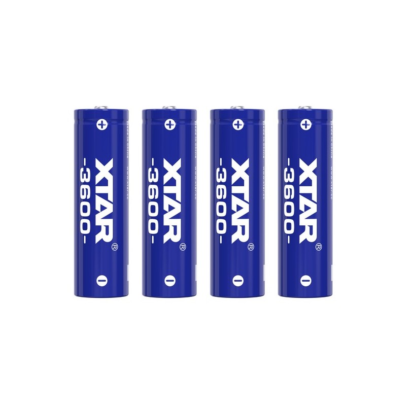 4 Piles Rechargeables AA / HR6 3600 2200mAh Xtar Li-ion 1.5V