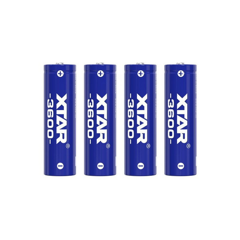4 Piles Rechargeables AA / HR6 3600 2200mAh Xtar Li-ion 1.5V