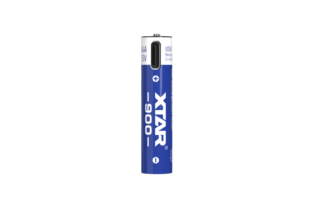 4 Piles Rechargeables USB-C AAA / HR03 LR 900 600mAh Xtar Li-ion 1.5V