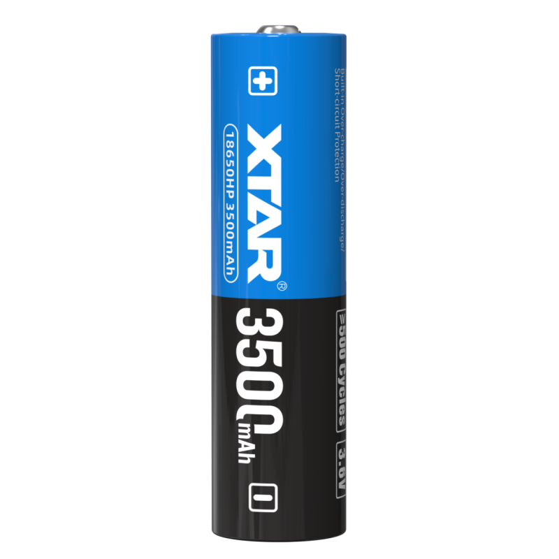 Pile Rechargeable 18650HP Xtar Lithium 3,7V 3500mAh 15A