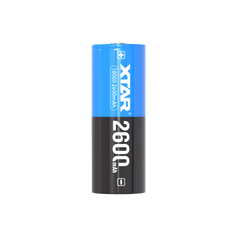 Pile Rechargeable 18500 Xtar Lithium 3,7V 2600mAh 4.5A