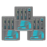 12 Piles Rechargeables USB-C AAA / HR03 750mAh PaleBlue Voyager Lithium Ion 1.5V